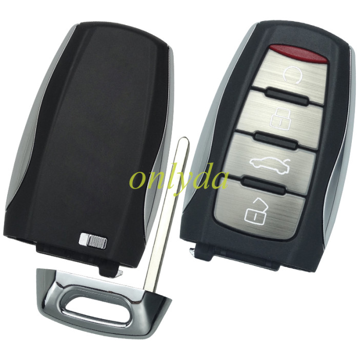 For GWM  Great Wall POE 4 button remote key with trunk  FSK with 434MHZ, with Type 47 Plus transponder chip