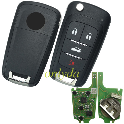For XHORSE VVDI  GM FLIP KEY TYPE UNIVERSAL REMOTE KEY 4 BUTTONS –  XKBU01EN