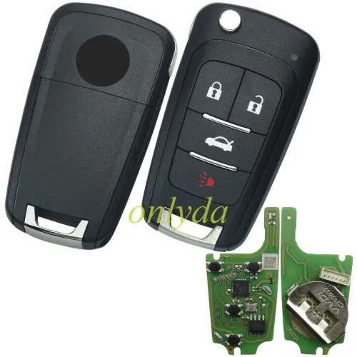 For XHORSE VVDI  GM FLIP KEY TYPE UNIVERSAL REMOTE KEY 4 BUTTONS –  XKBU01EN