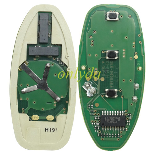ForOriginal  Nissan 3button remote key  Leaf electric  2019-2021   17LP2170T2 CWTWB1G0169 Hight-AES 4A 433chip