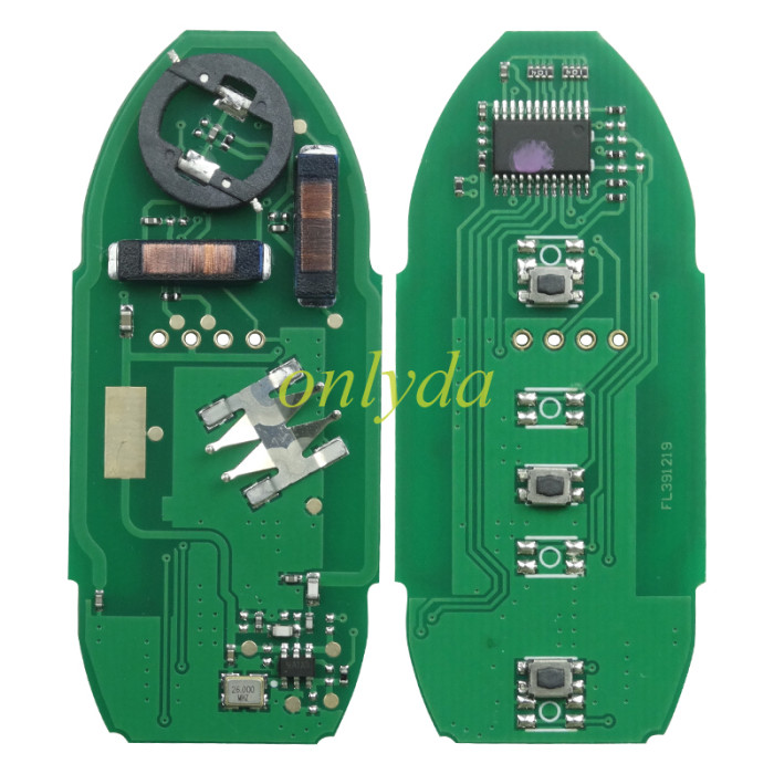 After market for Nissan 3button remote key With 433mhz Leaf electric  2019-2021              Blue Bird 46chip 17LP2170T2 CWTWB1G0169