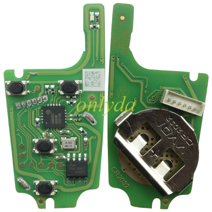 For XHORSE VVDI English Version 3+1 Buttons  XKBU02EN  Buick Style Wire Universal Remote Key   VVDI Key Tool VVDI2