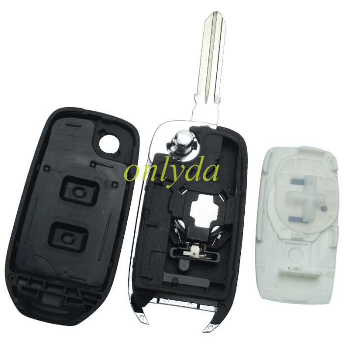 For  Renault 2 Button flip remote   AES 4A PCF7961M chip-434MHZ FCCID:CWTWB1 G767 for Renault Captur/Megane 3