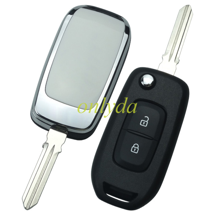 For  Renault 2 Button flip remote   AES 4A PCF7961M chip-434MHZ FCCID:CWTWB1 G767 for Renault Captur/Megane 3