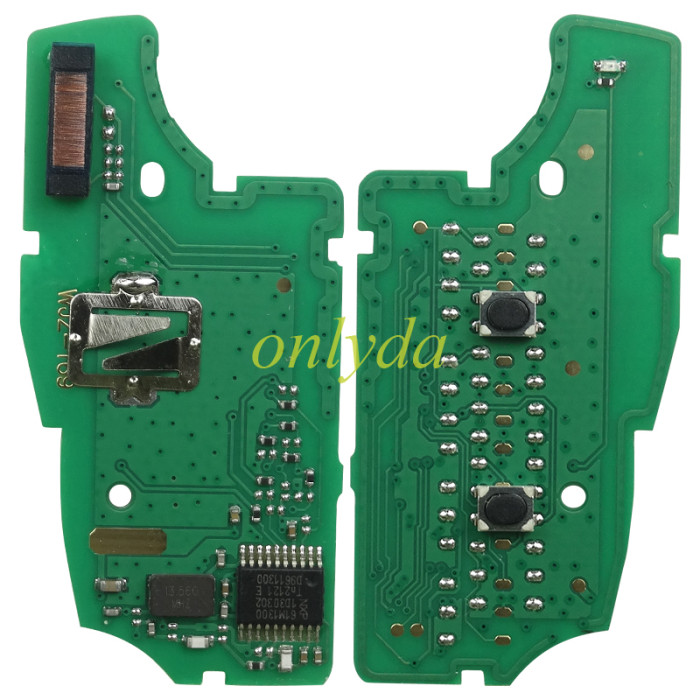 For  Renault 2 Button flip remote   AES 4A PCF7961M chip-434MHZ FCCID:CWTWB1 G767 for Renault Captur/Megane 3