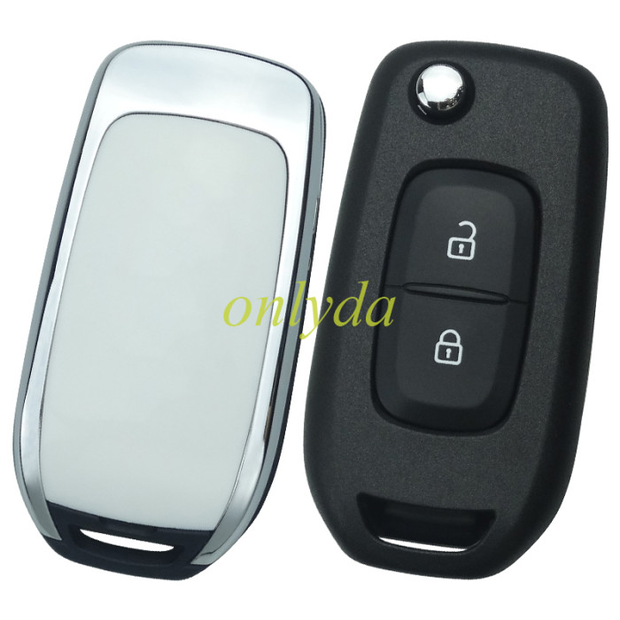 For  Renault 2 Button flip remote   AES 4A PCF7961M chip-434MHZ FCCID:CWTWB1 G767 for Renault Captur/Megane 3