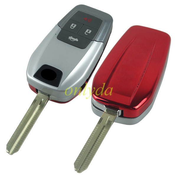 For Toyota modified remote key blank（please choose the color of back cover）