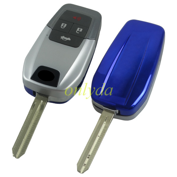 For Toyota modified remote key blank（please choose the color of back cover）