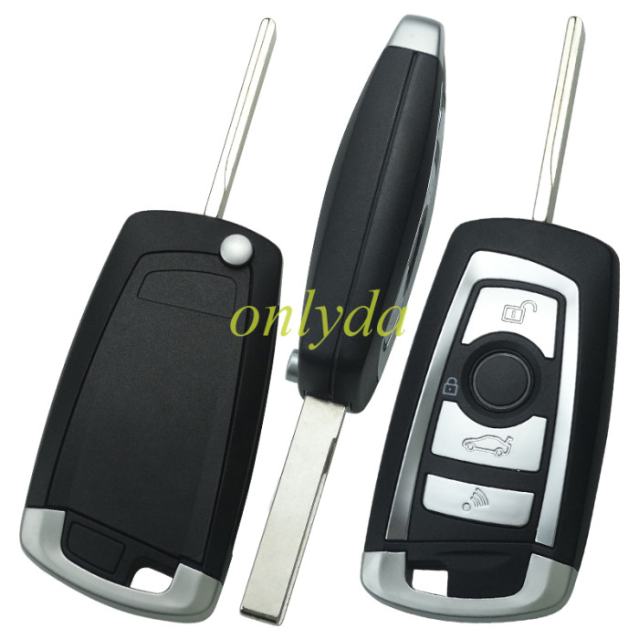 Upgrade for BMW EWS Systerm 3 button flip remote key 1999-2006 with 315/433 MHZ with aftermarket 7935AA chip