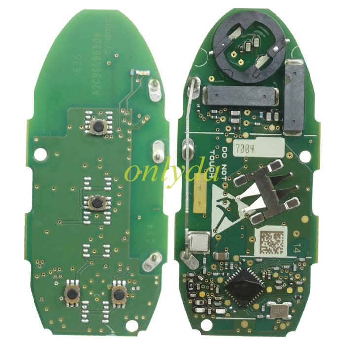 original for  Nissan 4 button remote key with 433.92mhz S180144604