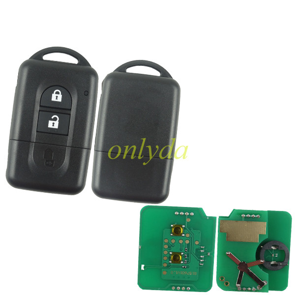For Nissan keyless smart 2 button remote key 433MHZ with 4D60 chip