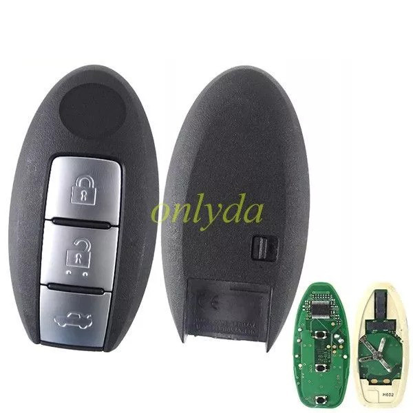 For OEM Nissan Sentra 2017 3 button Smart remote key with 433MHZ with PCF7952 HITAG 2-ID46 chip FCCID:TWB1G694
