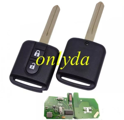 For  Nissan 2 button remote key with 433mhz with 7946 chip with ASK model