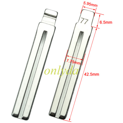 TOY48 blade for Toyota remote key (77#)