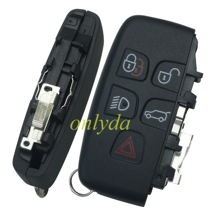 For Rangrover 5 button remote key blank，Border without words With land-rover on the back