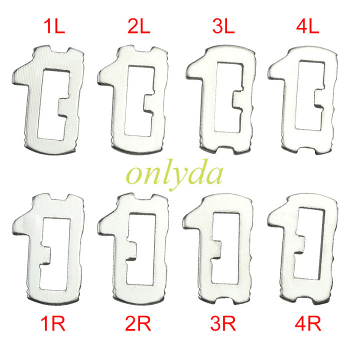 For Chevrolet/Buick/GM lock wafer it contains 1L,2L,3L,4L,1R,2R,3R,4R. Each number has 20pcs
