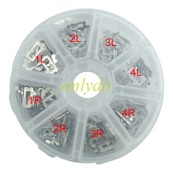 For Chevrolet/Buick/GM lock wafer it contains 1L,2L,3L,4L,1R,2R,3R,4R. Each number has 20pcs