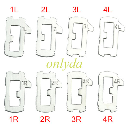 For Chevrolet/Buick/GM lock wafer it contains 1L,2L,3L,4L,1R,2R,3R,4R. Each number has 20pcs