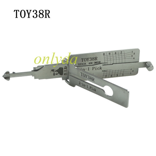 For Lishi TOY38R lock pick and decoder together for Daewoo Xiali