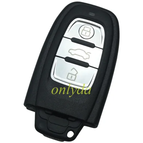For Audi 3 button remote key shell with blade with RS badge