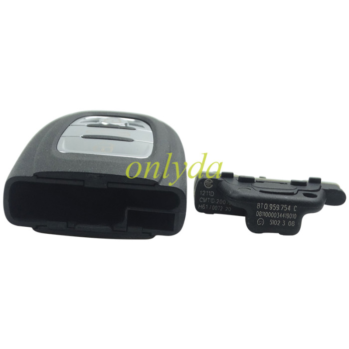 For Audi 3 button remote key shell with blade with RS badge