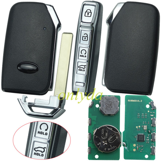 Smart Key Fob 4 Buttons Remote for Kia Sportage 2019 4 Buttons/433MHz / NCF 29A1X HITAG3 / P/N: 95440-F1200