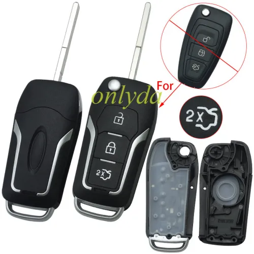For Ford 3 button  upgrade remote key blank