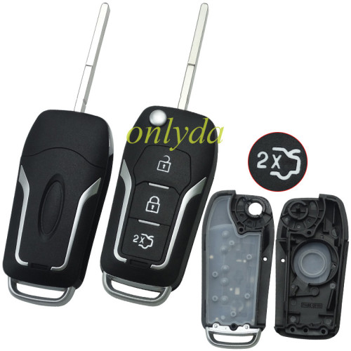 For Ford 3 button  upgrade remote key blank