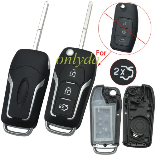 For Ford 3 button  upgrade remote key blank