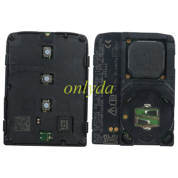 2019-2021 Honda Accord Remote /3 buttons   FCC ID:CWTWB1G0090  4A chip  /433MHz