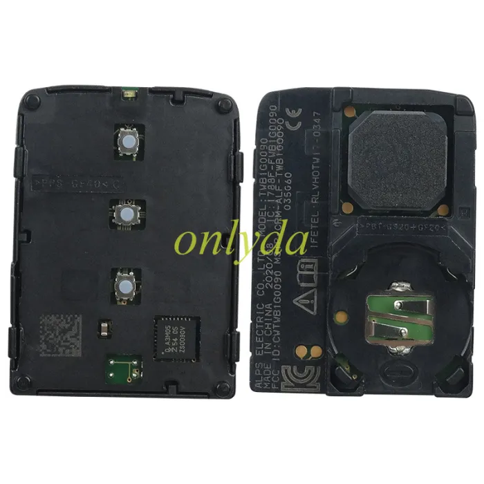 2019-2021 Honda Accord Remote /3 buttons   FCC ID:CWTWB1G0090  4A chip  /433MHz