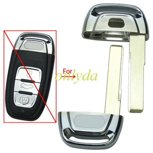 For Audi A6L, Q5 emergency Key blade with 2.0cm with badge