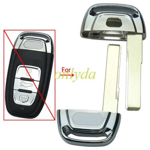 For Audi A6L, Q5 emergency Key blade with 2.0cm with badge