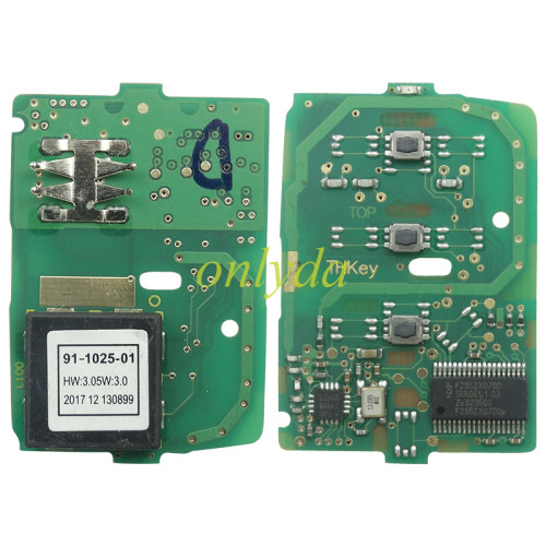 For Honda CRV keyless smart 3 button remote key with HITAG 3  ID 47chip with 434MHZ  KR5V2X A2C98319100 /A2C98318300 72147-TLA-T110-M1 72147-TLA-G110-M1