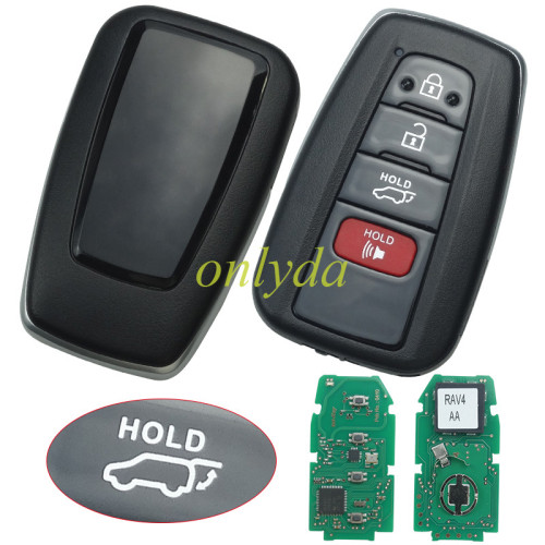 For Toyota 2020-2021 Highlander 3+1BUTTON 312.1-314.3 MHZ  FCC ID：HYQ14FBC H / 8A chip  Board ID: 231451-0351G P/N 8990H -0E020 8990H-0E030