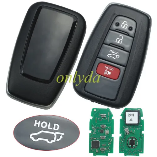 For Toyota 2020-2021 Highlander 3+1BUTTON 312.1-314.3 MHZ  FCC ID：HYQ14FBC H / 8A chip  Board ID: 231451-0351G P/N 8990H -0E020 8990H-0E030