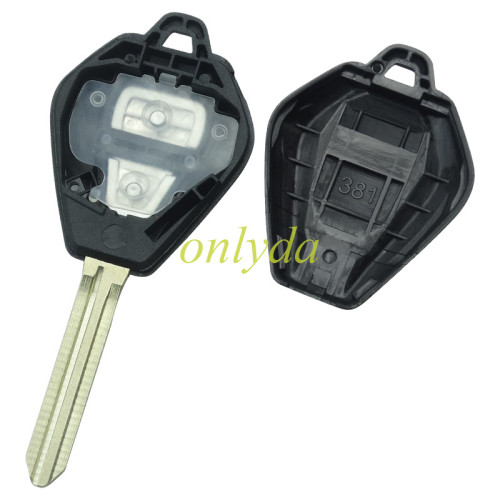 For Isuzu 2 Button Key Shell for Isuzu D-Max with badge place