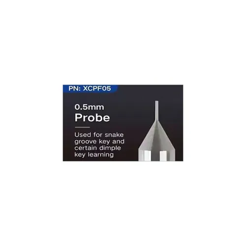 XCPF05 0.5mm probe used for snake groove key and certain dimple key learning
