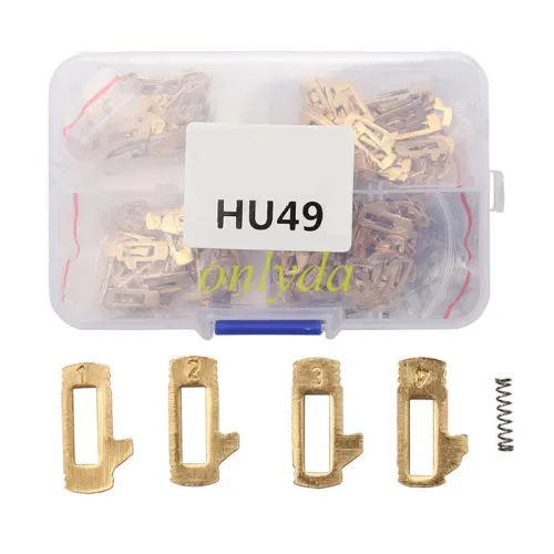 Old Santana lock wafer HU49 4 models 50 pieces each + free spare spring