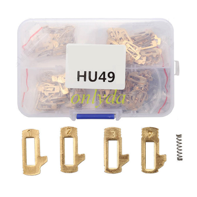 Old Santana lock wafer HU49 4 models 50 pieces each + free spare spring