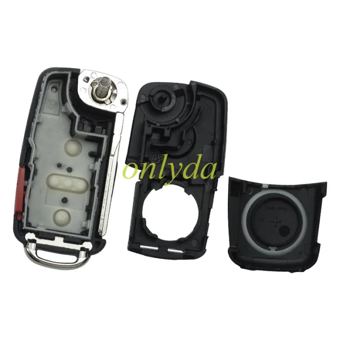 For VW 5 button  Remote Control 434MHz 5K0837202AD  /315mhz 561 837 202 D  Fits VW Sharan  Seat Alhambra， Chip ID48 Switchable frequency