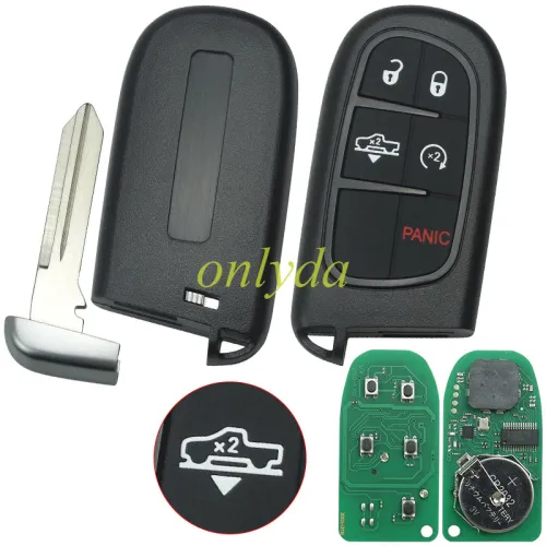 for Chrysler  keyless  remote key with 434mhz with PCF7945A/ HITAG2 / 46 chip  use for 2014-2018  DODGE RAM 433mhz ASK   FCC ID: GQ4-54T     OE:68141580AE/AC/AF/AG/AB