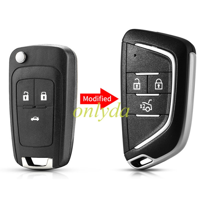 For Opel modified 2/3/3+1/4+1/remote key blank (pls choose button )