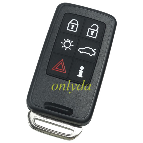 aftermarket for Volvo smart keyless 6  button  remote key with 434mhz/868mhz/902.4mhz with hitag PCF7945 chip  on Volvo S60,XC70,S80,XC90,XC60,V60 from 2008