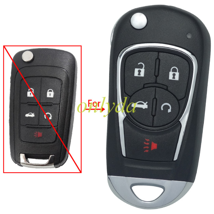 For Chevrolet  modified remote key shell with cross badge, pls choose button