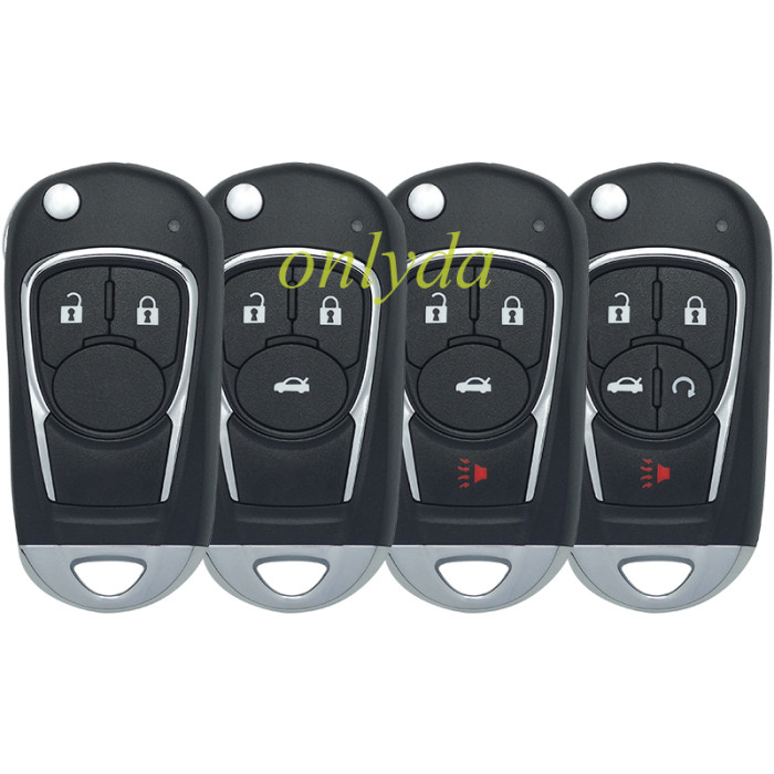 For Chevrolet  modified remote key shell with cross badge, pls choose button
