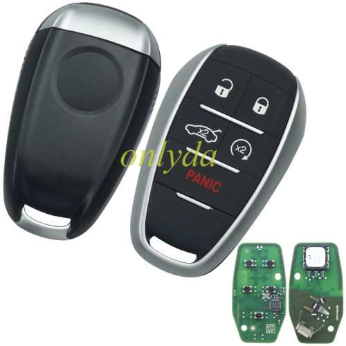 For OEM   ALFA ROMEO GIULIA keyless 4+1 button  remote PCB +aftermarket shell （no logo） 434mhz