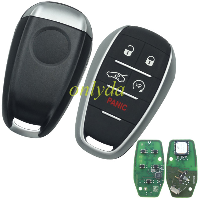 For OEM   ALFA ROMEO GIULIA keyless 4+1 button  remote PCB +aftermarket shell （no logo） 434mhz