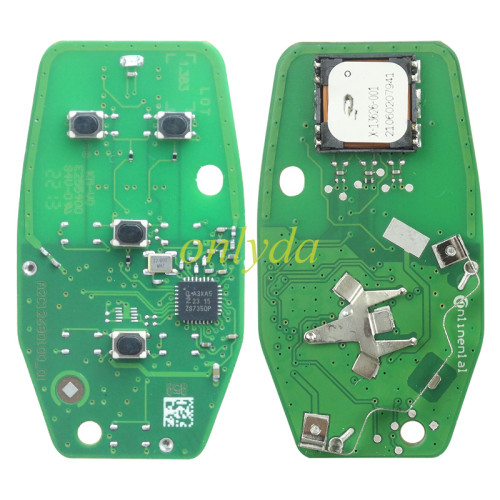 2018-2021 For Jeep Wrangler / 2+1 Button Smart Flip Key 433.92MHz ASK PCF7939M / HITAG AES / 4A CHIP PN: 68416782AA /  FCC ID: OHT1130261