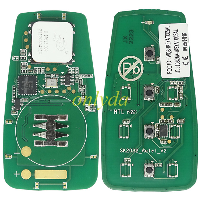 AUTEL MAXIIM IKEY Standard Style IKEYAT004CL 4 Buttons Independent Smart Key (Panic/ Trunk)